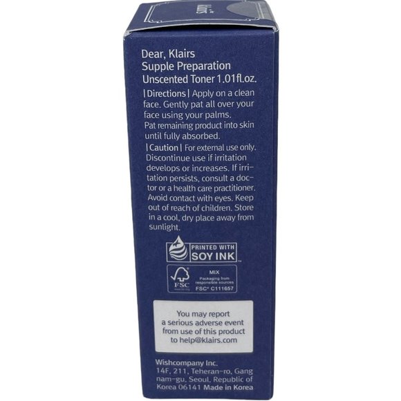 Dear Klairs Supple Preparation Unscented Toner - Picture 2 of 4